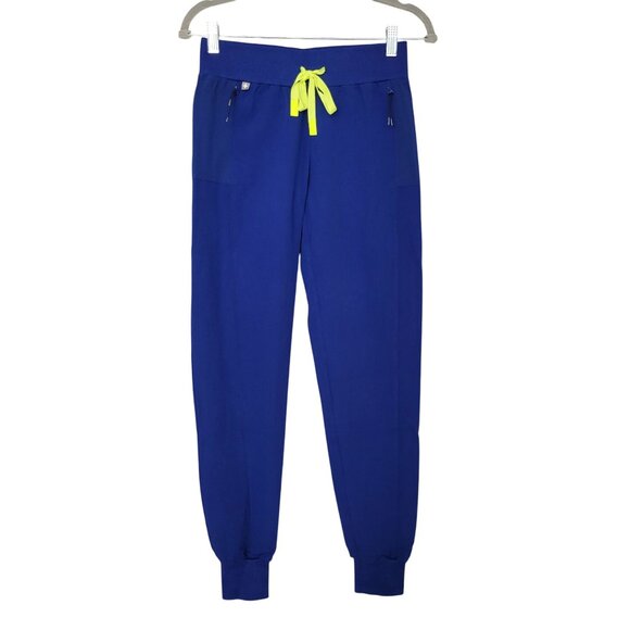 Figs Boston Slim Tall Jogger Scrub Pants Womens Size XXS/T Electric Blue NWT - Picture 1 of 7